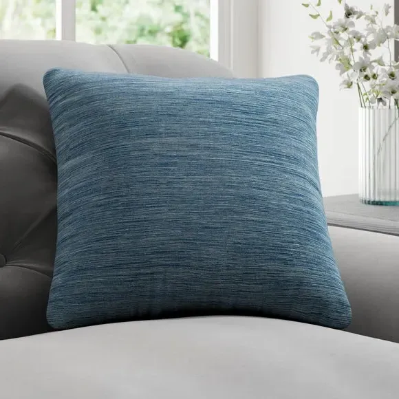 Custom Cushion Cover - Azure, Textured Fabric image