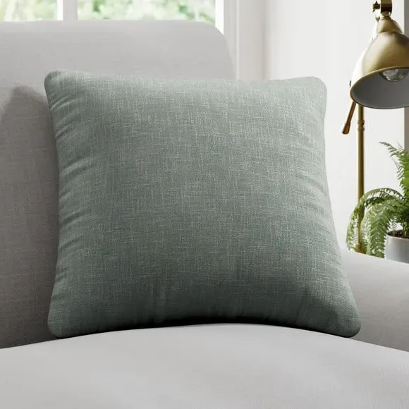 Custom Cushion Cover - Duck Egg, Hessian image