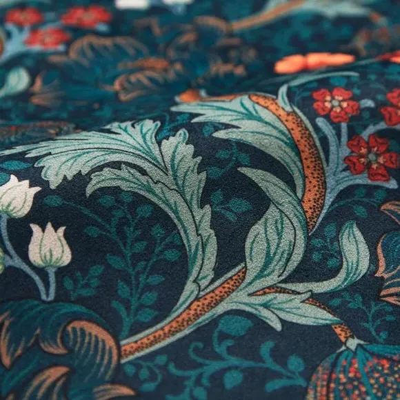 Custom Cushion Cover Floral - Jade, Polyester