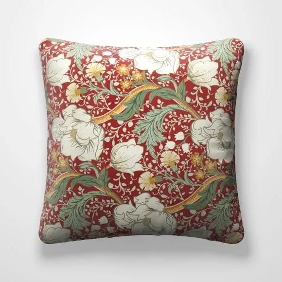 Custom Cushion Cover Floral - Paprika, Polyester