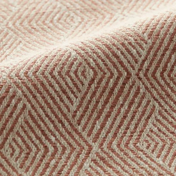 Custom Cushion Cover Geometric - Coral, Cotton