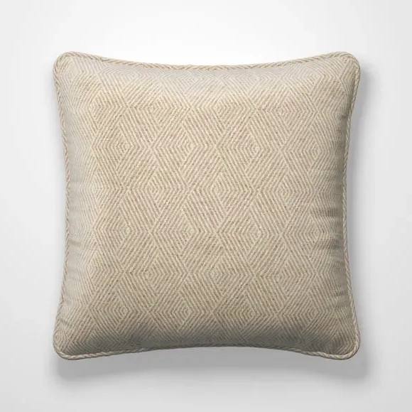 Custom Cushion Cover Geometric - Natural, Cotton
