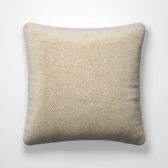 Custom Cushion Cover Geometric - Natural, Cotton