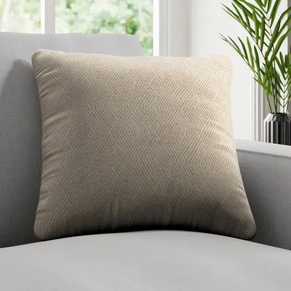 Custom Cushion Cover Geometric - Natural, Cotton