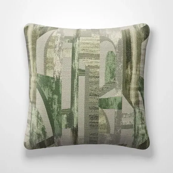Custom Cushion Cover - Green, Jacquard