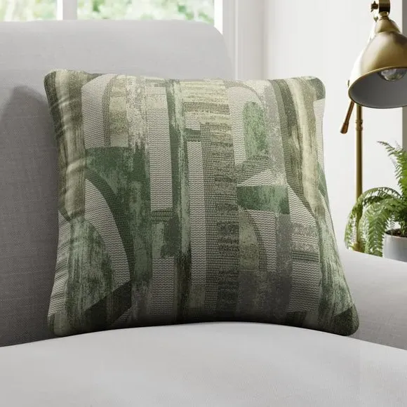 Custom Cushion Cover - Green, Jacquard