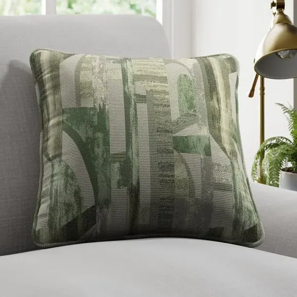 Custom Cushion Cover - Green, Jacquard