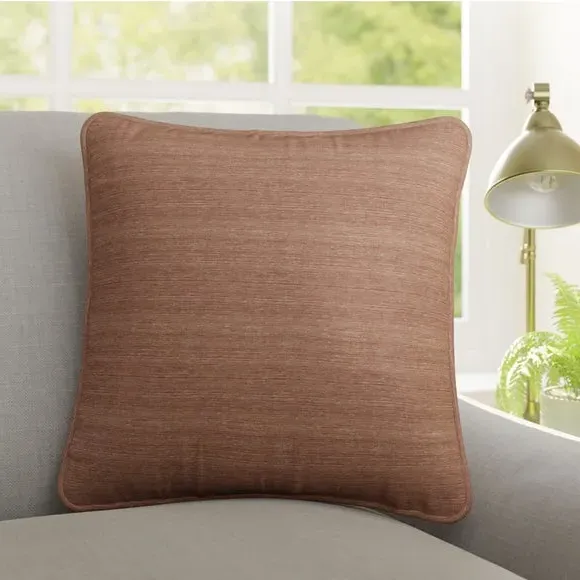 Custom Cushion Cover - Spice, Textured Fabric