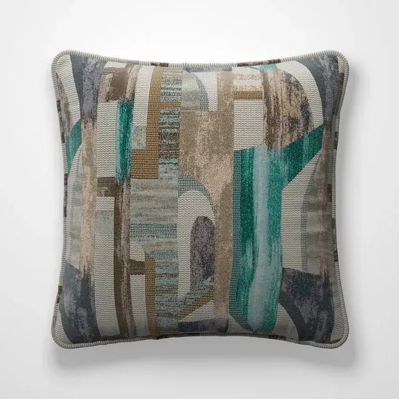 Custom Cushion Cover - Teal, Jacquard
