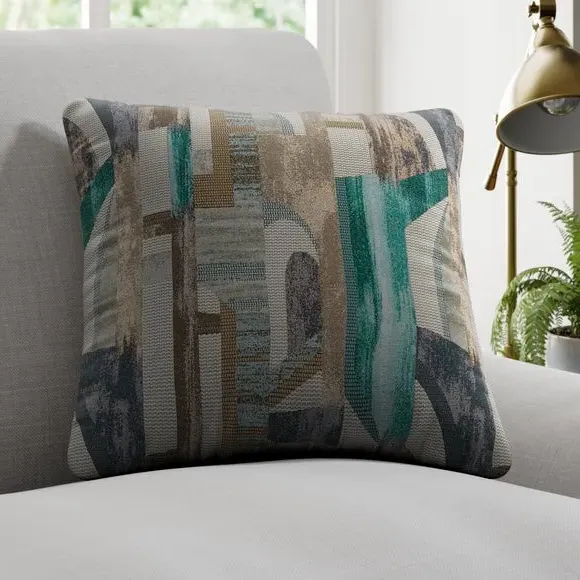 Custom Cushion Cover - Teal, Jacquard
