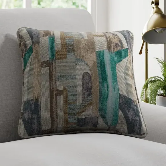 Custom Cushion Cover - Teal, Jacquard