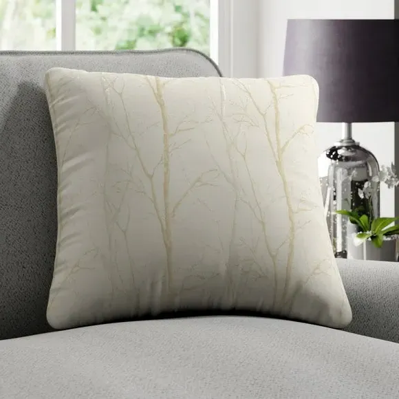 Custom Cushion Cover Tree Design - Straw
