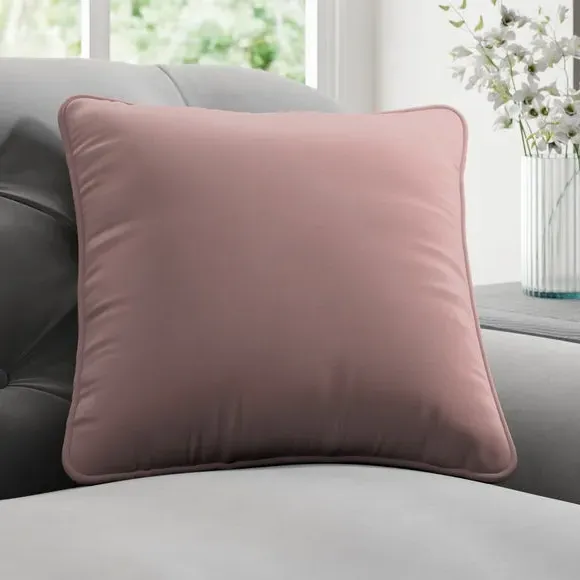 Custom Cushion Cover with Edge Options - Blush