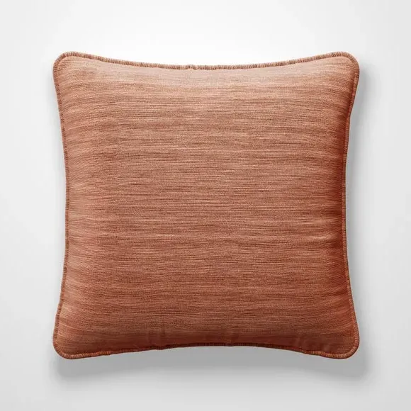 Custom Cushion Cover with Edge Options - Clay