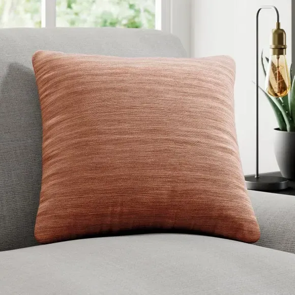 Custom Cushion Cover with Edge Options - Clay