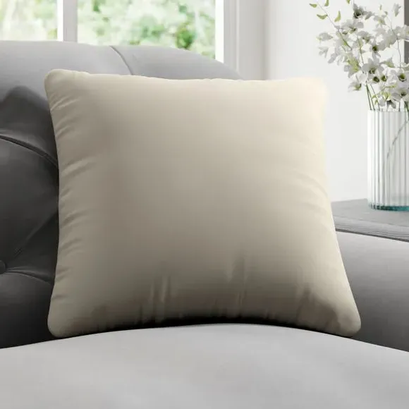 Custom Cushion Cover with Edge Options - Cream
