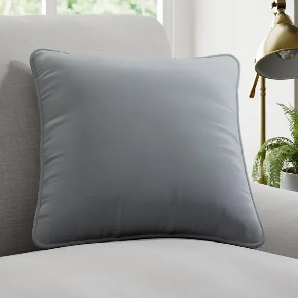 Custom Cushion Cover with Edge Options - Duck Egg