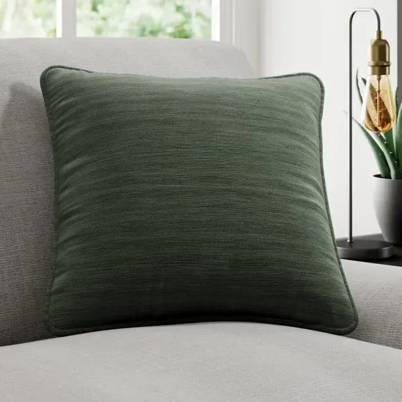 Custom Cushion Cover with Edge Options - Emerald