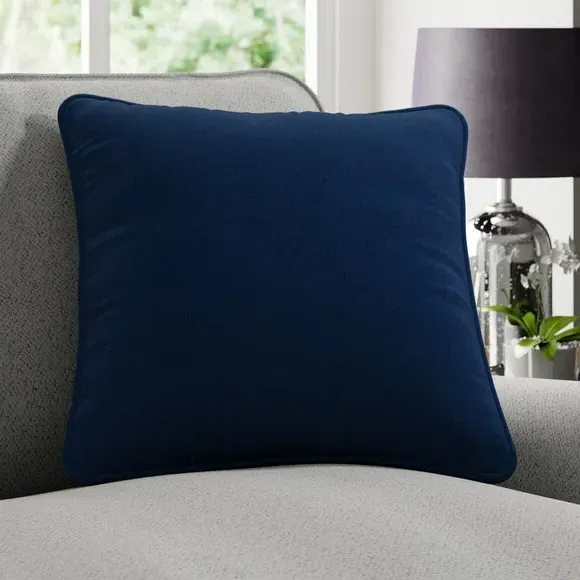 Custom Cushion Cover with Edge Options - Midnight