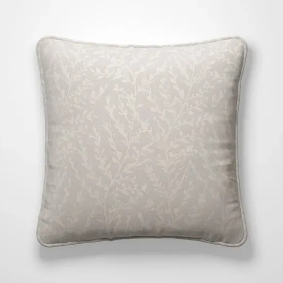 Custom Cushion Cover with Edge Options - Oyster