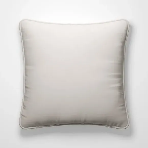 Custom Cushion Cover with Edge Options - Oyster