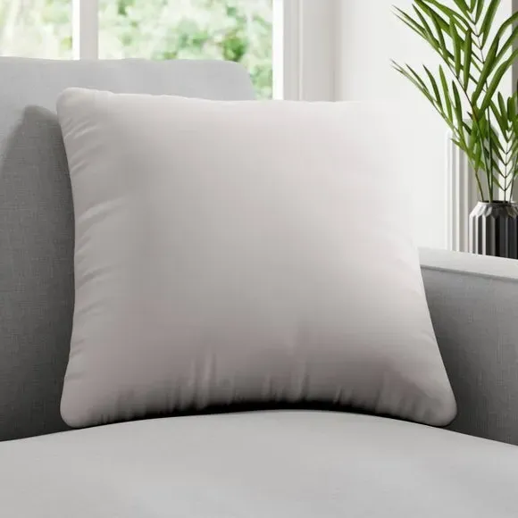 Custom Cushion Cover with Edge Options - Oyster