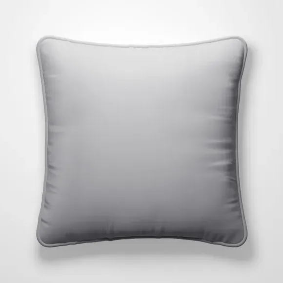 Custom Cushion Cover with Edge Options - Pewter