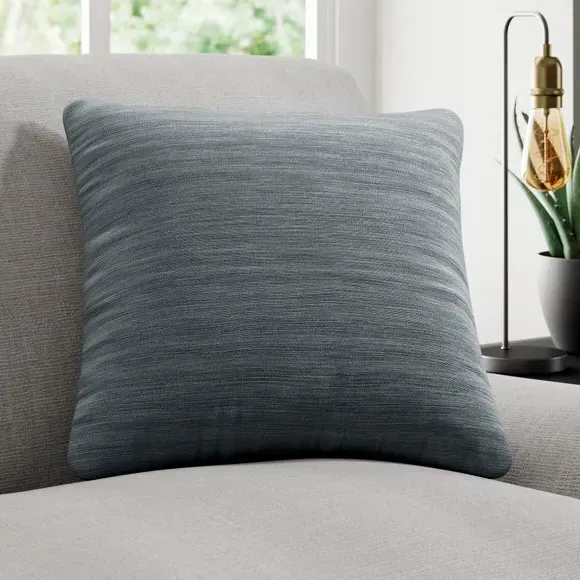 Custom Cushion Cover with Edge Options - Slate