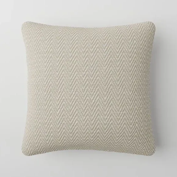 Custom Cushion Cover with Piped Edge - Almond