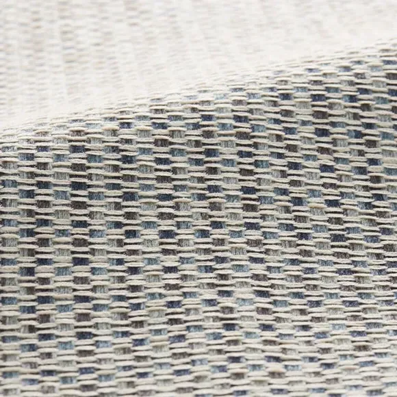 Custom Cushion Cover with Piped Edge - Blue
