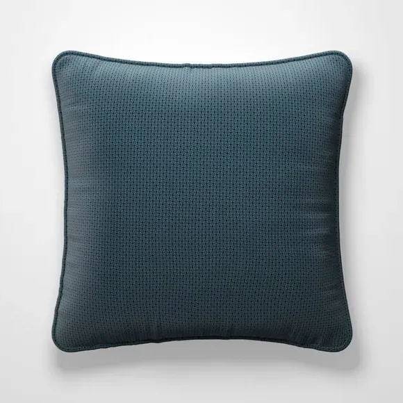 Custom Cushion Cover with Piped Edge - Blue