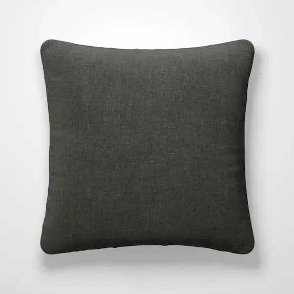 Custom Cushion Cover with Piped Edge - Charcoal