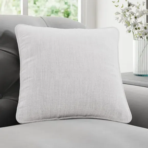 Custom Cushion Cover with Piped Edge - Cream
