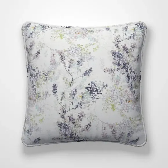 Custom Cushion Cover with Piped Edge - Damson