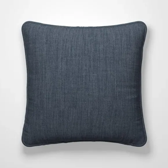 Custom Cushion Cover with Piped Edge - Denim