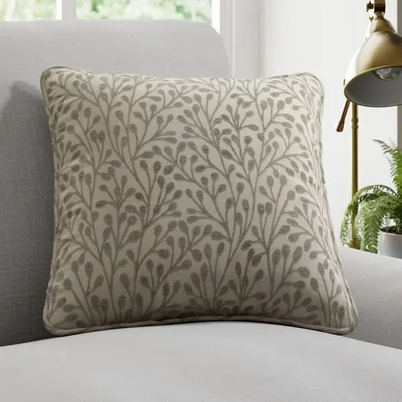 Custom Cushion Cover with Piped Edge - Dove