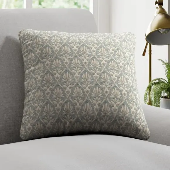 Custom Cushion Cover with Piped Edge - Duck Egg image