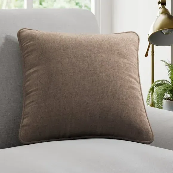 Custom Cushion Cover with Piped Edge - Fawn
