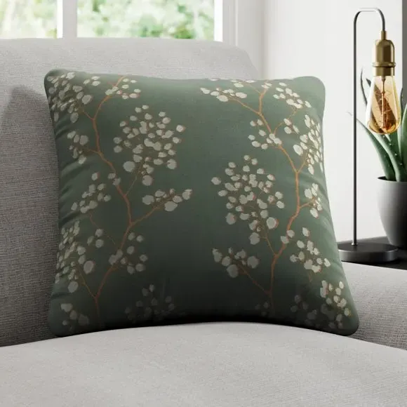 Custom Cushion Cover with Piped Edge - Forest image
