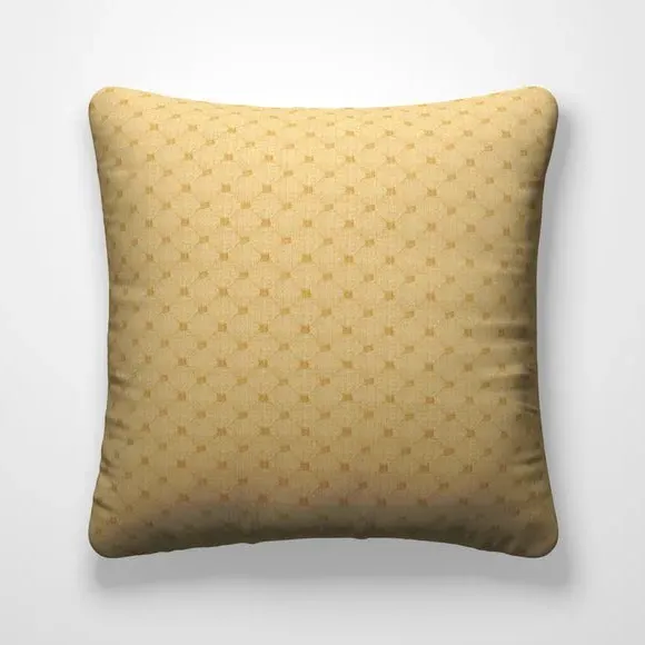 Custom Cushion Cover with Piped Edge - Gold