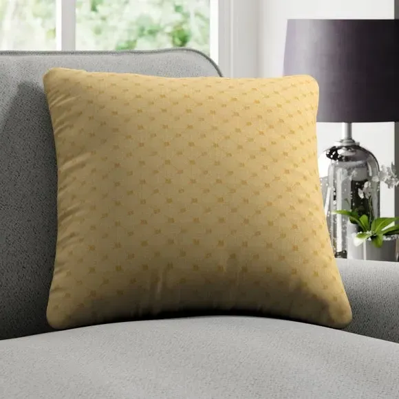 Custom Cushion Cover with Piped Edge - Gold