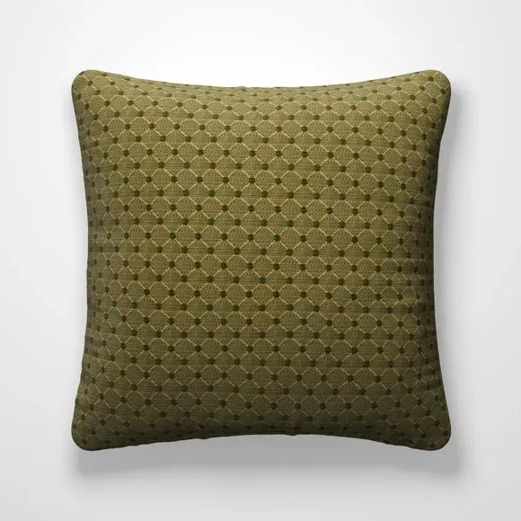 Custom Cushion Cover with Piped Edge - Green