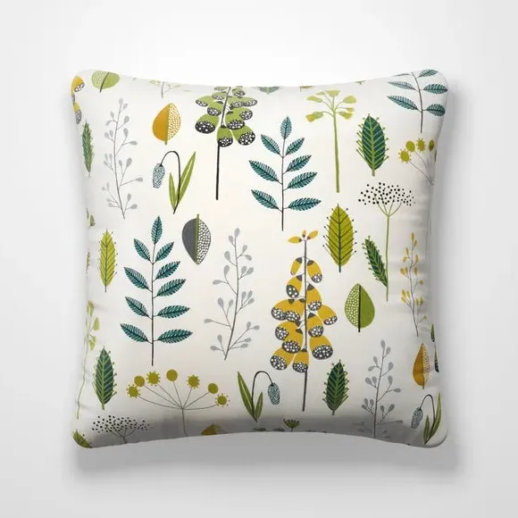 Custom Cushion Cover with Piped Edge - Green
