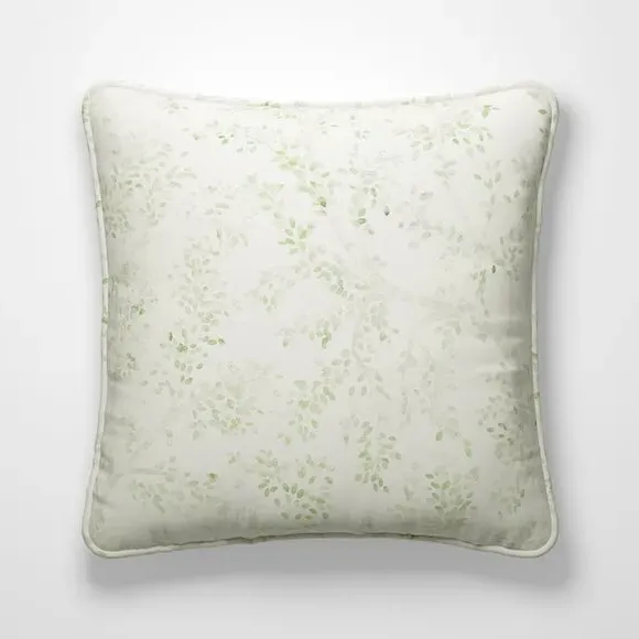 Custom Cushion Cover with Piped Edge - Green