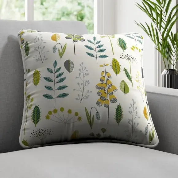 Custom Cushion Cover with Piped Edge - Green