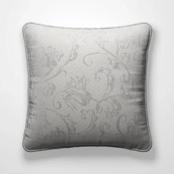 Custom Cushion Cover with Piped Edge - Grey