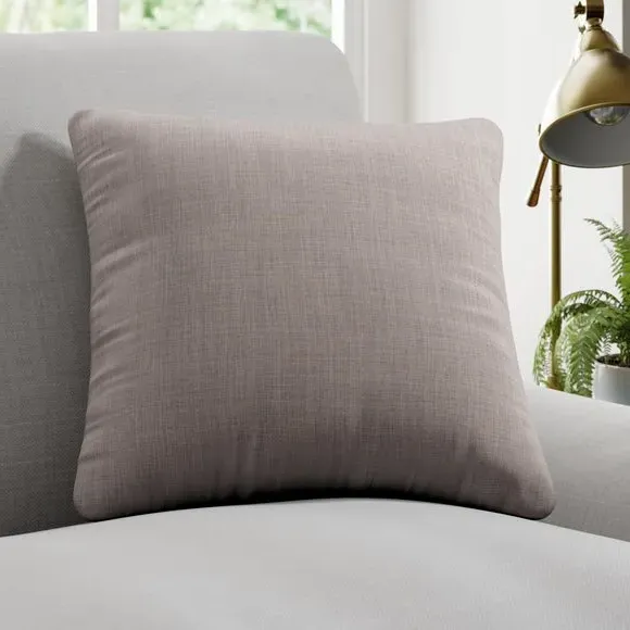 Custom Cushion Cover with Piped Edge - Grey