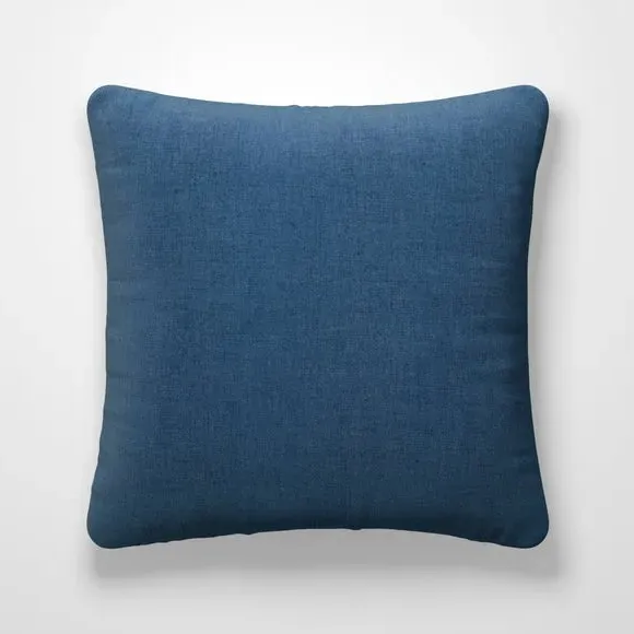 Custom Cushion Cover with Piped Edge - Indigo