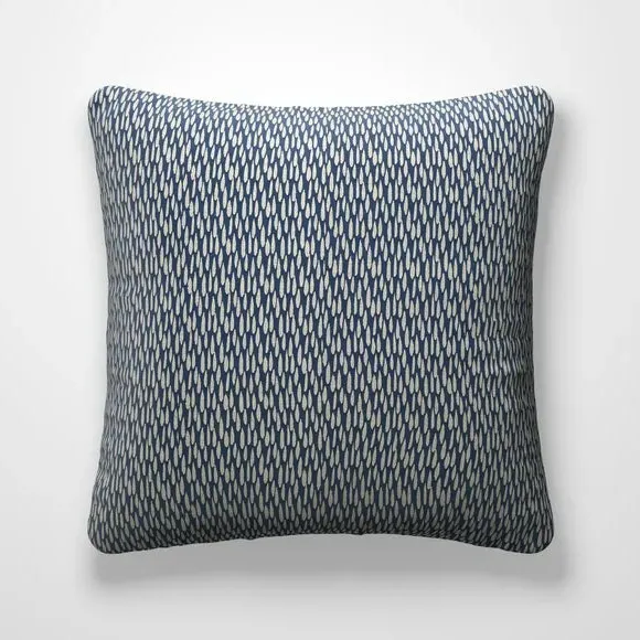 Custom Cushion Cover with Piped Edge - Ink