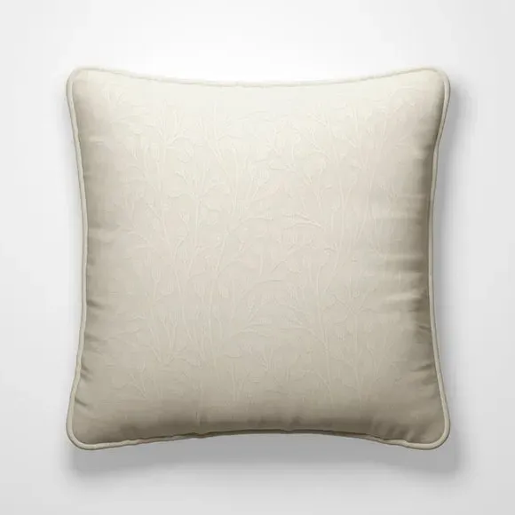 Custom Cushion Cover with Piped Edge - Ivory